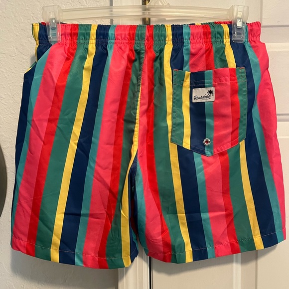 Men’s size medium boardies apparel striped swim shorts - Picture 2 of 4